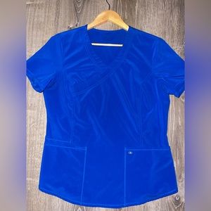 Blue scrub top